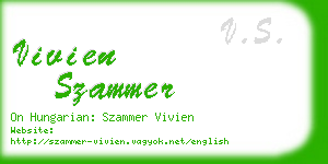 vivien szammer business card